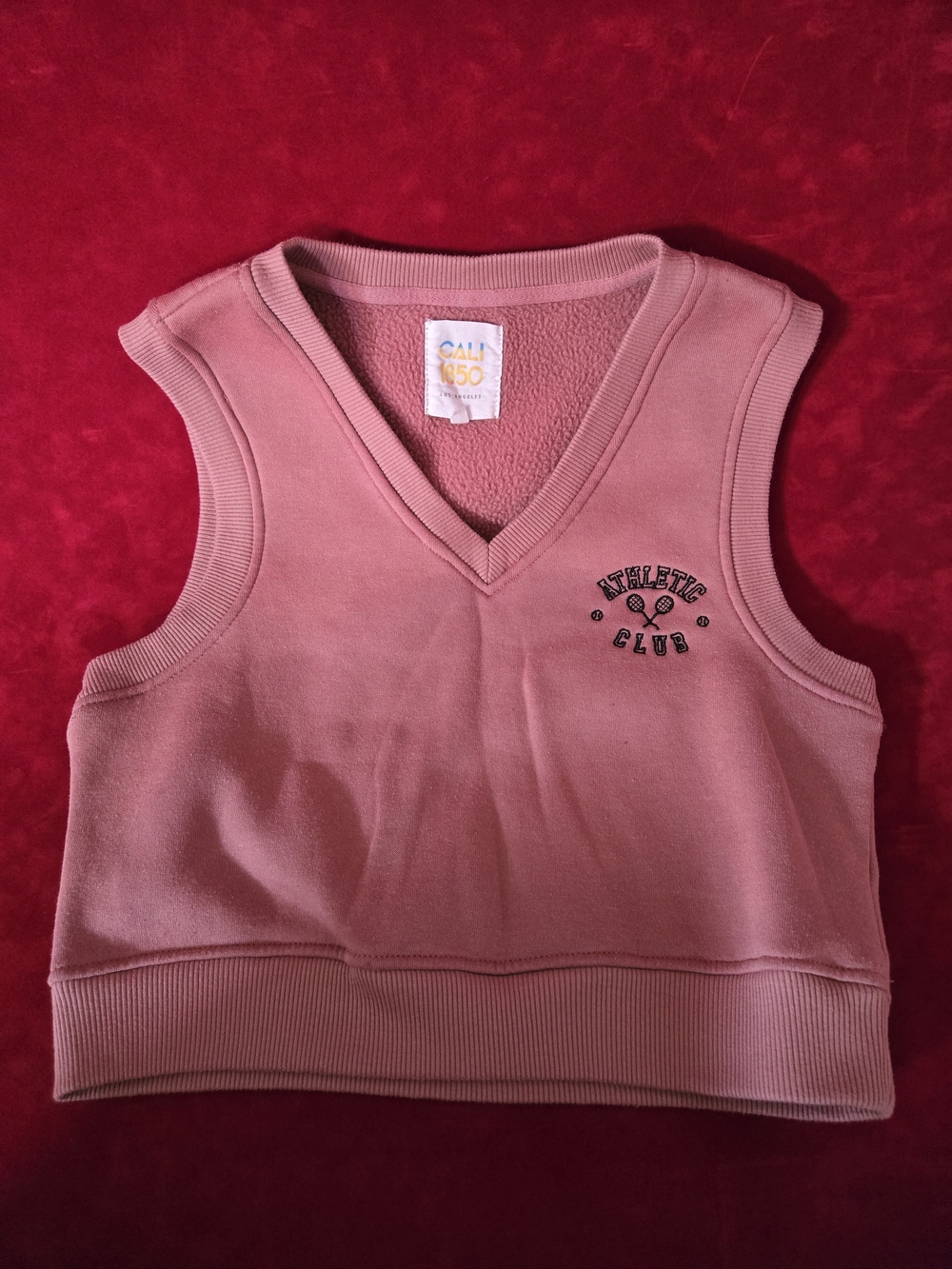 CALI 850 Pink Athletic Club Crop Top